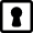 Keyhole Square Alternate icon - Free transparent PNG, SVG. No Sign up needed.