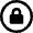 Lock Square Circle Icon from Nova Line Set