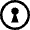 Keyhole Circle Icon from Nova Line Set