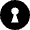 Keyhole Circle Icon from Nova Solid Set