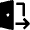 Log Out Door Icon from Nova Solid Set