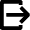 Log Out Square 2 Icon from Nova Solid Set