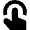 Touch Finger Circle Icon from Nova Solid Set