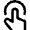 Touch Finger Circle Icon from Nova Line Set