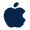 Apple Fill Icon from Mingcute Fill Set