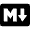 Logo Markdown Icon from Ionic Filled Set