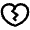 Broken Heart Icon from Atlas Line Set