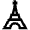 Eiffel Tower Icon from Atlas Line Set