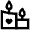 Heart Candles Icon from Atlas Line Set