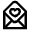 Heart Mail Icon from Atlas Line Set