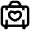 Heart Suitcase Icon from Atlas Line Set