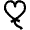 Love Heart Balloon Icon from Nova Line Set
