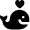 Love Whale Icon from Nova Solid Set