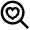 Magnifying Glass Heart Icon from Atlas Line Set