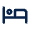 Bed Line Icon from Mingcute Line Set
