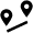 Maps Pin Distance 1 Icon from Nova Solid Set