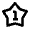 1 Star Icon from Outlined Line - Material Pro Set