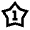 1 Star Icon from Sharp Line - Material Pro Set