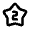 2 Star Icon from Rounded Line - Material Pro Set