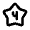 4 Star Icon from Rounded Line - Material Pro Set