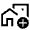 Add Home Work Icon from Sharp Line - Material Symbols Set