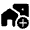 Add Home Work Fill Icon from Rounded Fill - Material Symbols Set