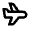 Airplane Icon from Outlined Line - Material Pro Set