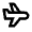 Airplane Icon from Sharp Line - Material Pro Set