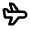 Airplane Icon from Rounded Line - Material Pro Set