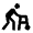 Assist Walker Icon from Outlined Line - Material Pro Set