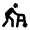 Assist Walker Icon from Rounded Line - Material Pro Set