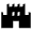 Castle Fill Icon from Sharp Fill - Material Symbols Set