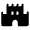Castle Fill Icon from Rounded Fill - Material Symbols Set