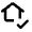 Confirm Home Icon from Rounded Line - Material Pro Set