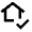 Confirm Home Icon from Outlined Line - Material Pro Set