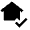 Confirm Home Fill Icon from Sharp Fill - Material Pro Set