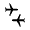 Connecting Airports Icon from Rounded Line - Material Symbols Set
