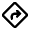 Directions Icon from Rounded Line - Material Pro Set