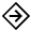 Directions Alt Icon from Sharp Line - Material Symbols Set