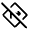 Directions Off Icon from Rounded Line - Material Symbols Set