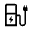 Ev Station Icon from Outlined Line - Material Symbols Set