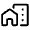 Home Work Icon from Rounded Line - Material Symbols Set