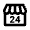 Local Convenience Store Icon from Outlined Line - Material Pro Free Set