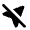 Near Me Disabled Fill Icon from Rounded Fill - Material Pro Free Set