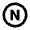 North Circle Icon from Outlined Line - Material Pro Free Set
