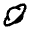 Planet Ring Icon from Outlined Line - Material Pro Free Set