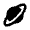 Planet Ring Fill Icon from Rounded Fill - Material Pro Free Set
