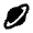Planet Ring Fill Icon from Outlined Fill - Material Pro Free Set