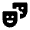 Theater Comedy Fill Icon from Outlined Fill - Material Pro Free Set