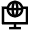 Global Monitor Icon from Atlas Line Set